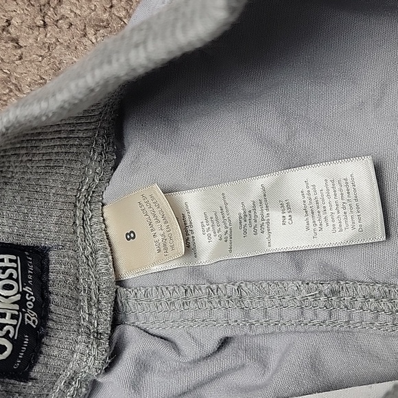 Oshkosh Bgosh Boys Cotton Gray Cargo Shorts Size 7 / 8 Bundle 2 Pair - Picture 8 of 11